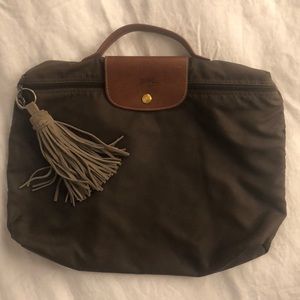 Longchamp Document bag with suede tassel